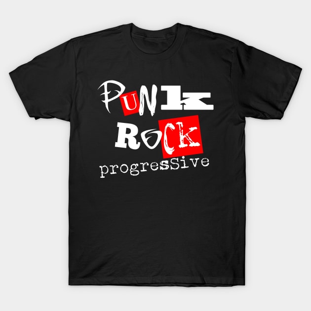 Punk Rock Progressive T-Shirt by WordWind